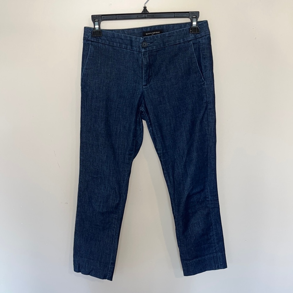 SIZE 24/00P Banana Republic Chambray Hampton Fit Pant